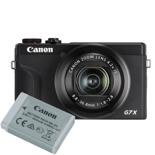 Kit de batería Canon Powershot G7X Mark III negra